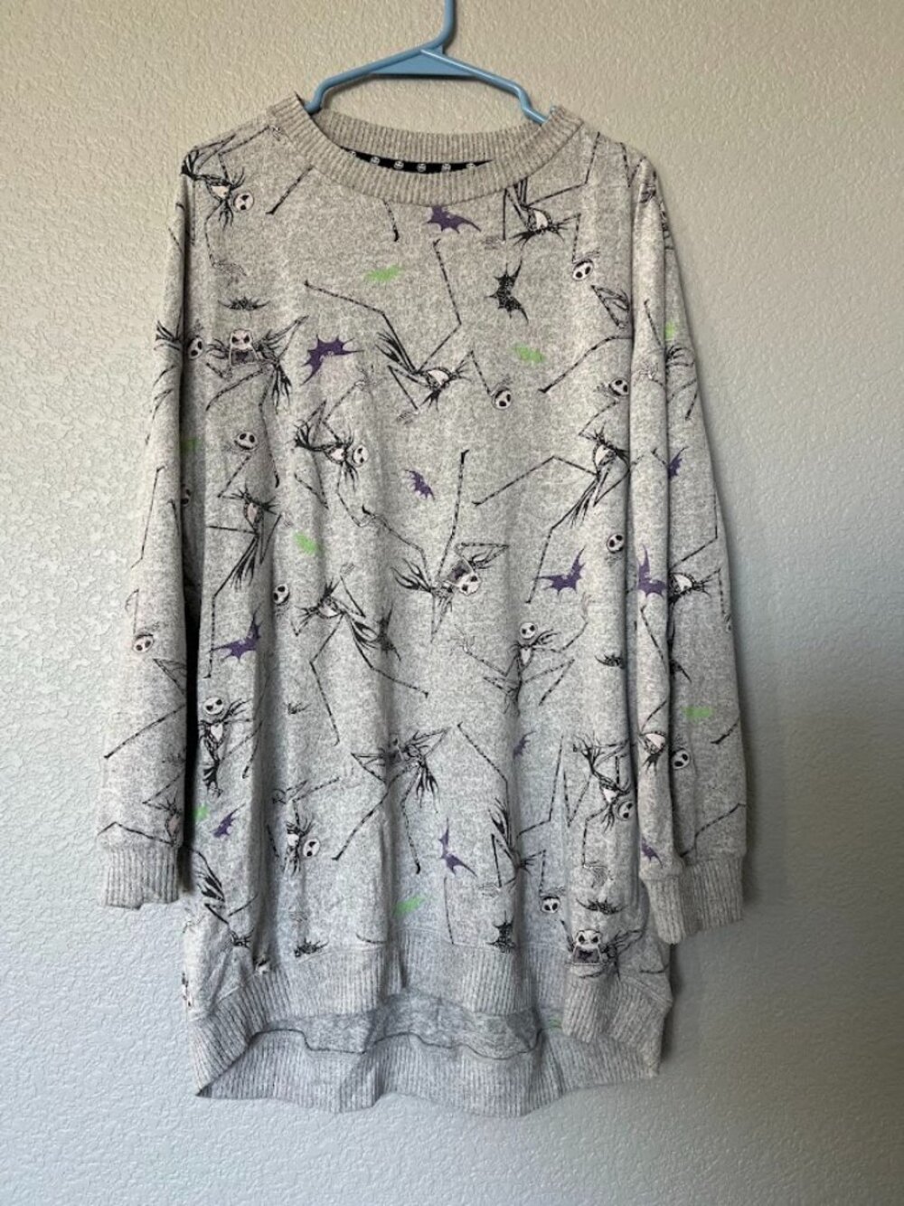 Disney The Nightmare Before Christmas Jack Skellington Sleep Shirt Dress Medium